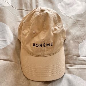 Bohème baseball cap in off white. Unworn.